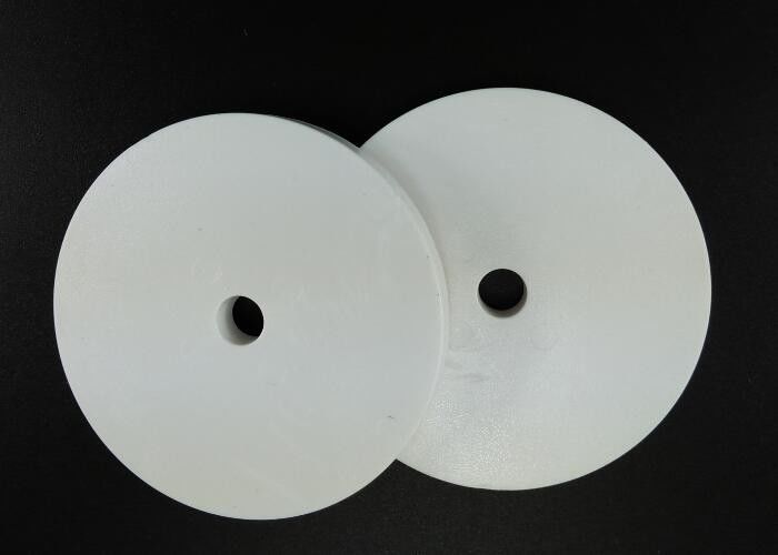 RAL9003 White Plastic Injection Molding Products , Round Base Washer