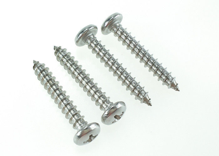 Stainless Steel Pan Head Self Tapping Screws 3.9 X 20 DIN7981 HRC 62