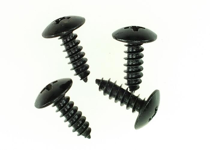 Black Sharp Point Fastener Screws , Carbon Steel Truss Head Self