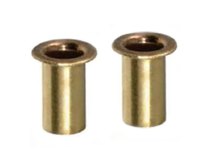 Plain Finish Hardware Rivets DIN 7339 Flat Head Brass Tubular Rivets