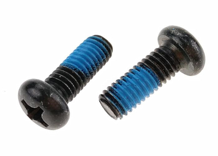 Phillips Round Head Nylock Fastener Screws , Galvanized M4 Blue Locking Threads for Security