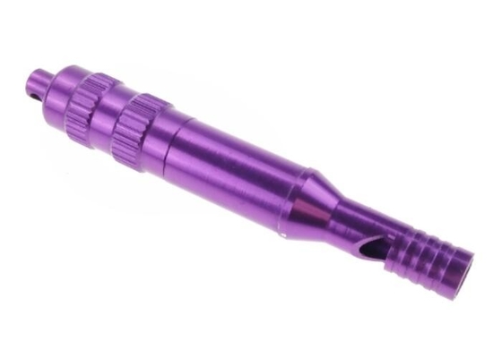 Children Purple Aluminum Whistle Machined 70mm Lightweight Oxidation Finish