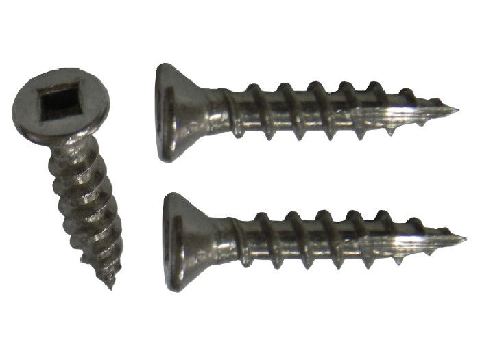 Flat Head Thread Cutting Batten Screws Stainless Steel Square Socket