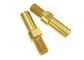 12 mm Titanium Shaft Pin Fastener Thread M6 for Auto Spare Parts Golden Oxide Finish