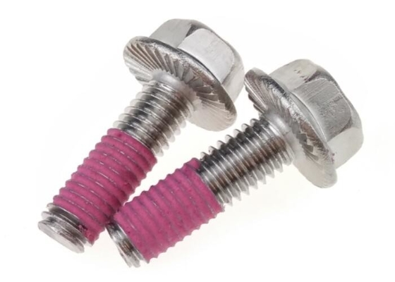 Self Locking Stainelss Steel Fastener Screws Hex Washer Serrated Head For Auto