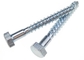 Zinc Steel Hex Head Lag Screw for Wood Plasitc ASME B18.2.1 Fastener